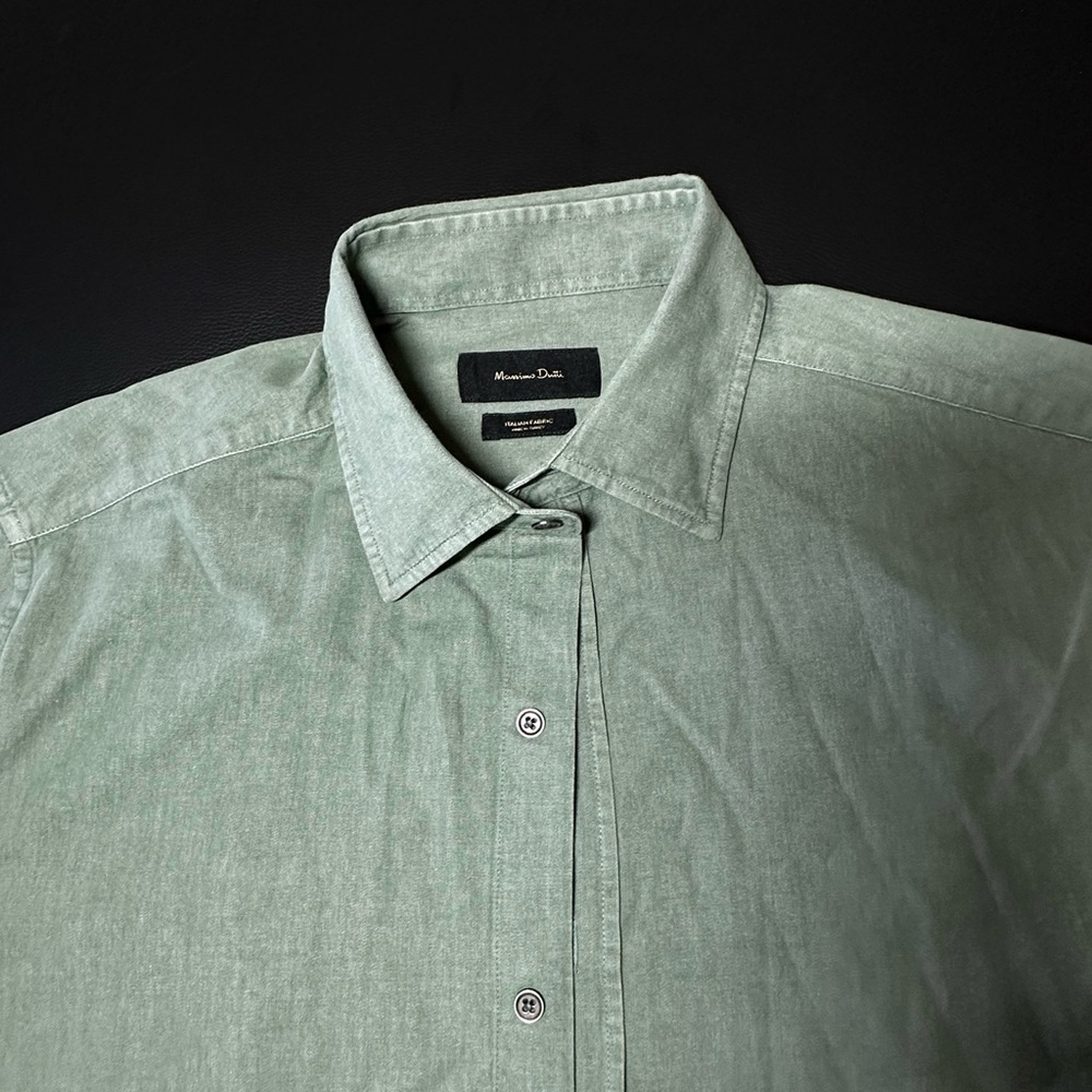 Massimo Dutti Green Men's Shirt